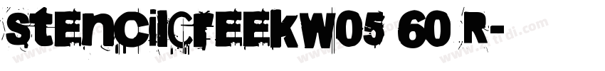 StencilCreekW05 60 R字体转换